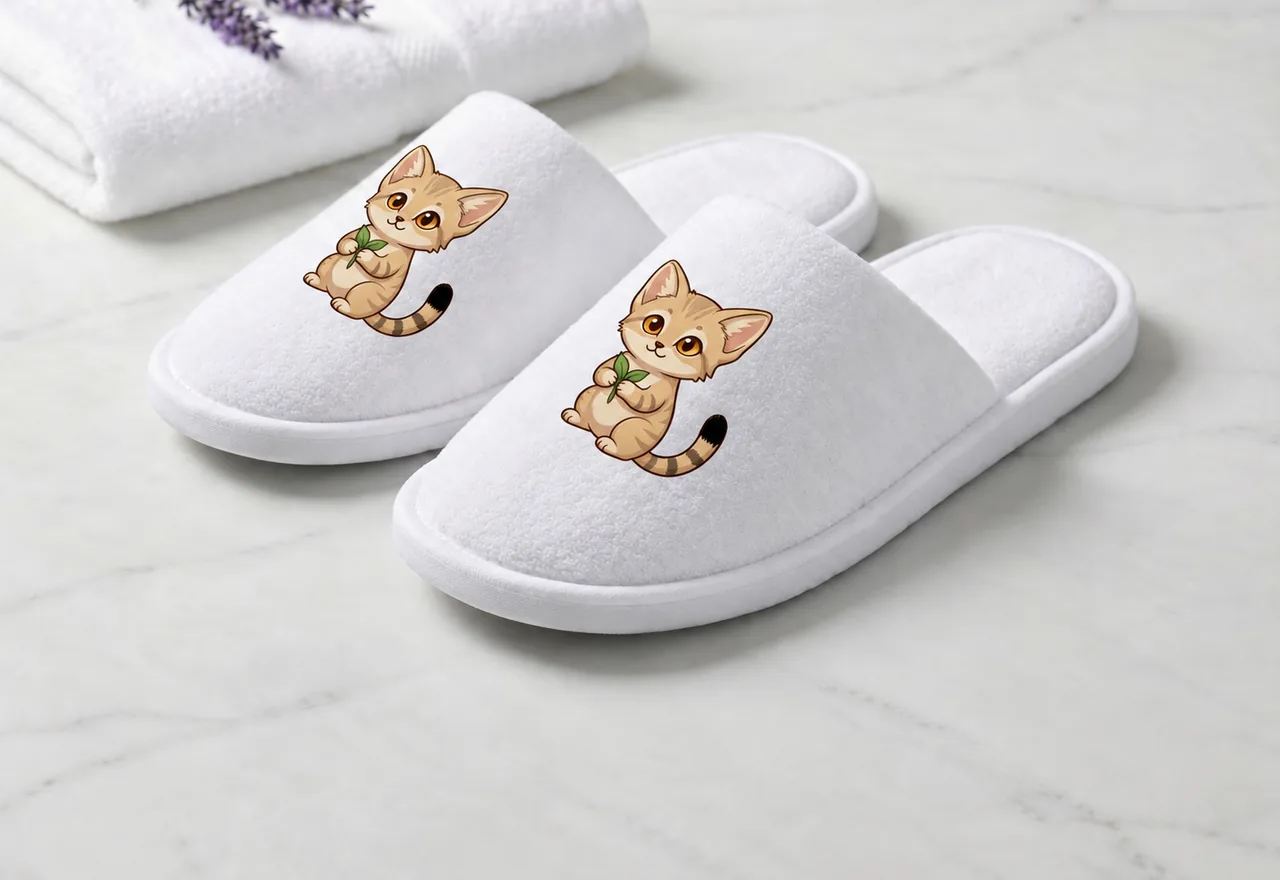 Sand cat kids slipper, item HA85034C